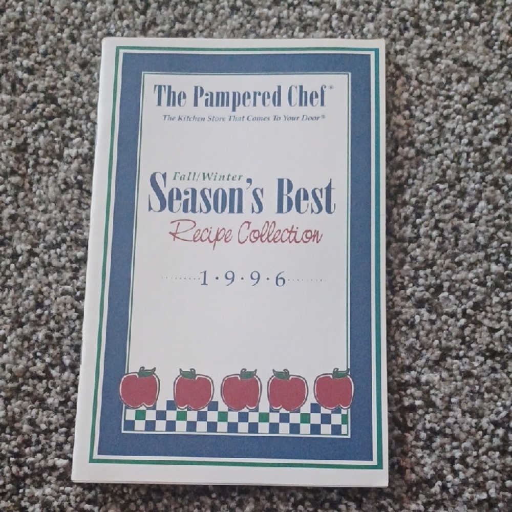The Pampered Chef 1996 Recipe Collection with Apple Design